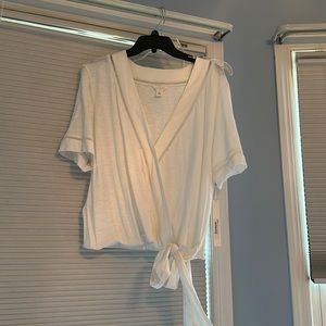 Nordstrom Women’s white blouse,  Caslon